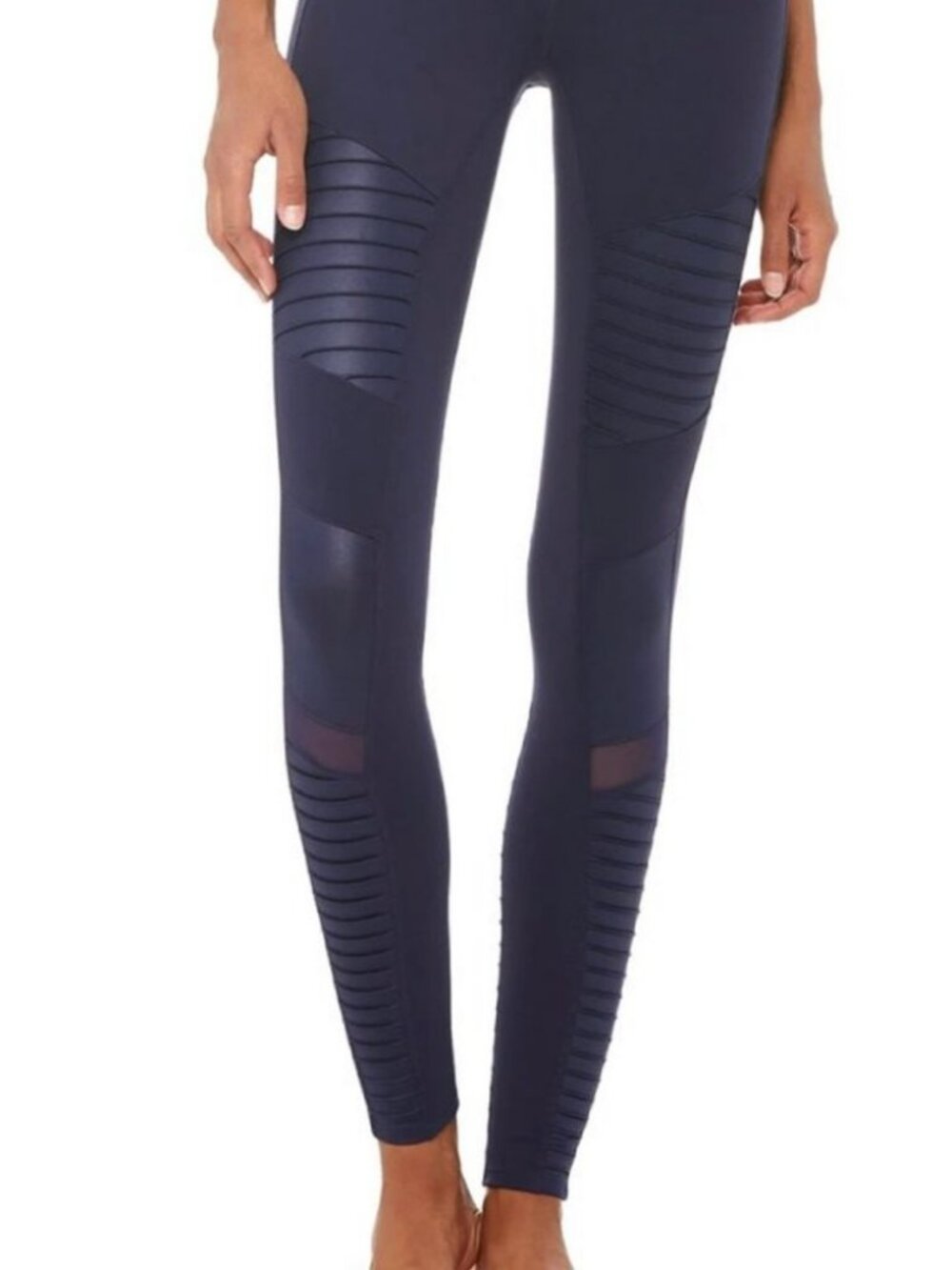 ALO Yoga Navy Blue Moto Leggings